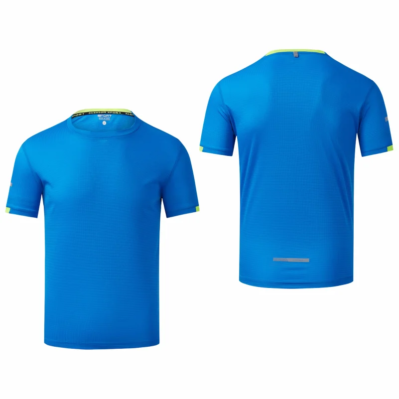 Quick Drying Round Neck T-shirt With Short Sleeves Breathable Fitness And Leisure Team Wear Running Shirt For Men And Women