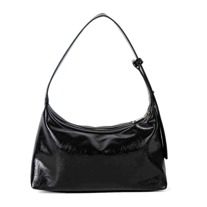 

G5AE Korean Fashion Underarm Armpit Bag Retro PU Spacious Compartments Daily Use