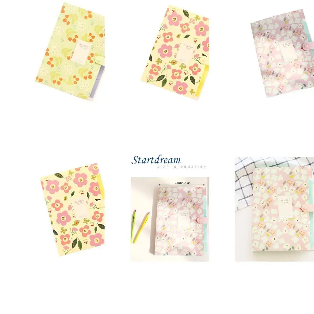 

Flower Pattern Папка 6 карманов расширяемые папки Организатор документа для офиса K92C