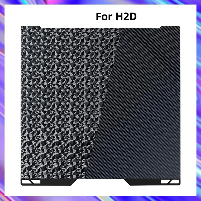 

Для Bambu Lab H2D 3D-принтер, двухсторонняя гладкая пластина Peo для домашних животных, пружинный стальной лист 355X346.5 мм, детали, нагревательная платформа