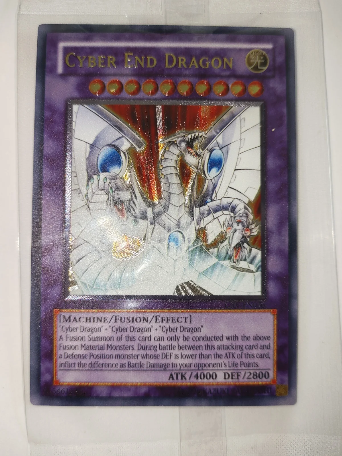 Фото Коллекционная карточная игрушка Yu-Gi-Oh TCG Cyber End Dragon UTR для детей - неоригинальный товар для хобби