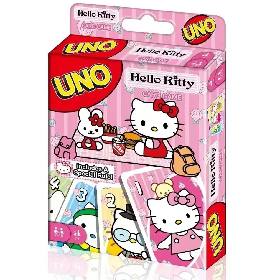 UNO Sanrio Board Game Anime Cartoon Kawaii Figure Pattern Family Funny Entertainment uno Cards Games Christmas Gifts