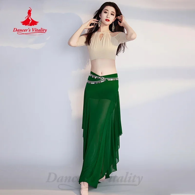 Belly Dancing Costumes for Women\'s Comfortable and Elegant Practice Clothes Adult Oriental Dance Professional Training Clothing