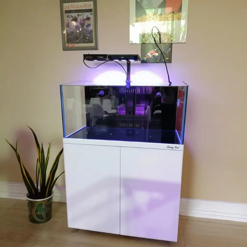 

70 gallon ultra clear glass modern rectangular saltwater aquarium fish tank