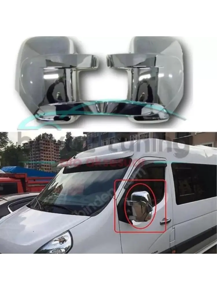 Mirror cover ABS Chrome Ctainless Chrome high quality full compatible rearview cover durable for Renault Master 2011-2019