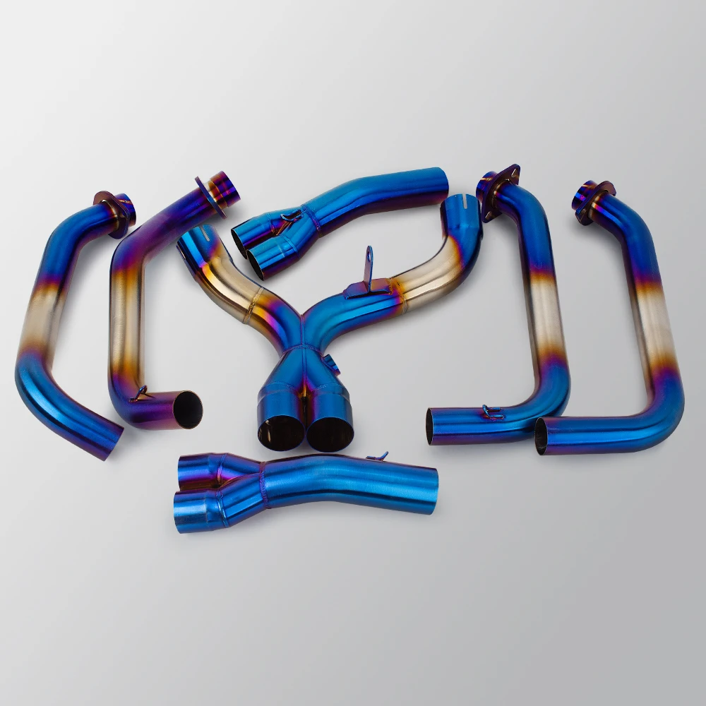 Z1000 exhaust front link pipe bule manifold kit For Kawasaki Ninja1000 Z1000 Z1000SX 2010-2023 Motorcycle exhaust pipe - view 3