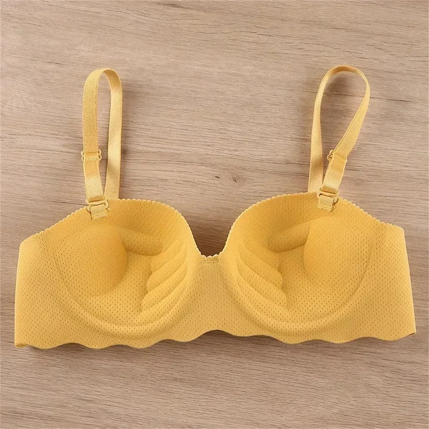 Sexy Bras Push Up Seamless Underwear Women Solid Color Wireless Lingerie Feamle One-pieces Gather Convertible Straps Brassiere