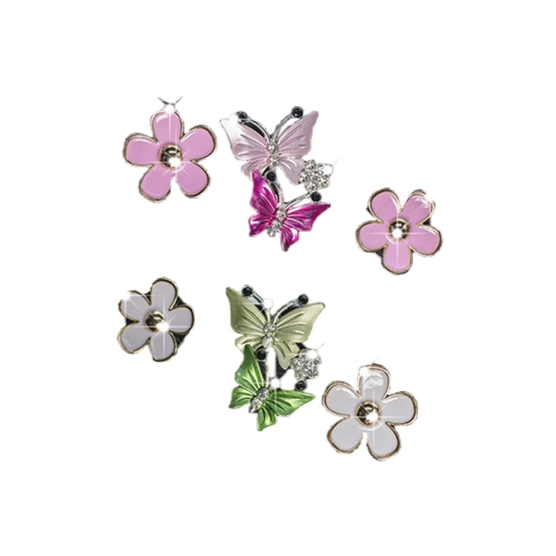 

A2BF 6pcs Flower & Butterfly Air Vent Clip Car Air Outlet Diffuser Clip