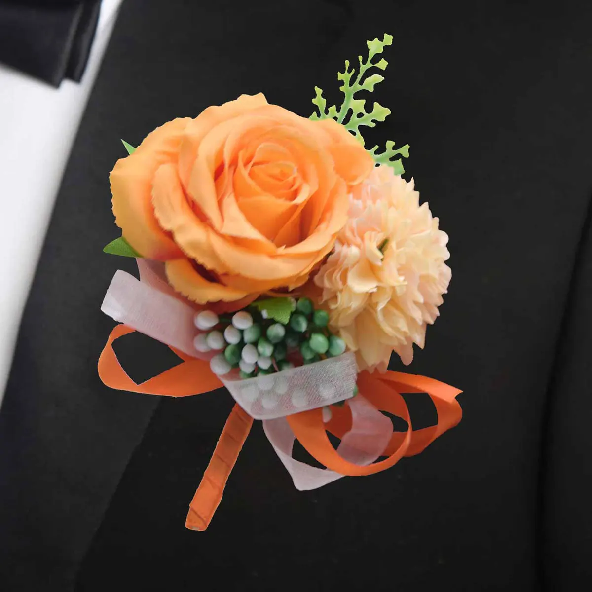 Multi-Color Options Available for Men's Wedding Boutonnieres, Artificial Rose Suit Lapel Pins, Groom and Groomsman Dress Pins, Specifically for Weddings / Balls image 6