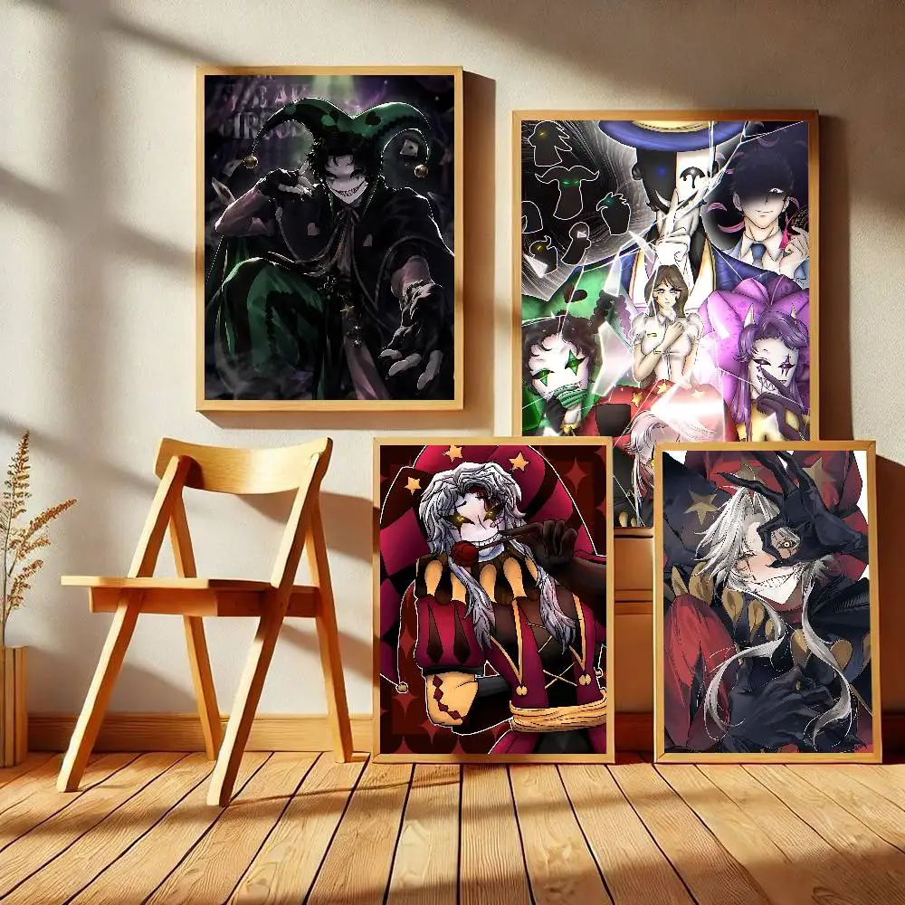 T-The Freak Circus Classic Movie Posters Waterproof Paper Sticker Coffee House Bar Decor Art Wall Stickers