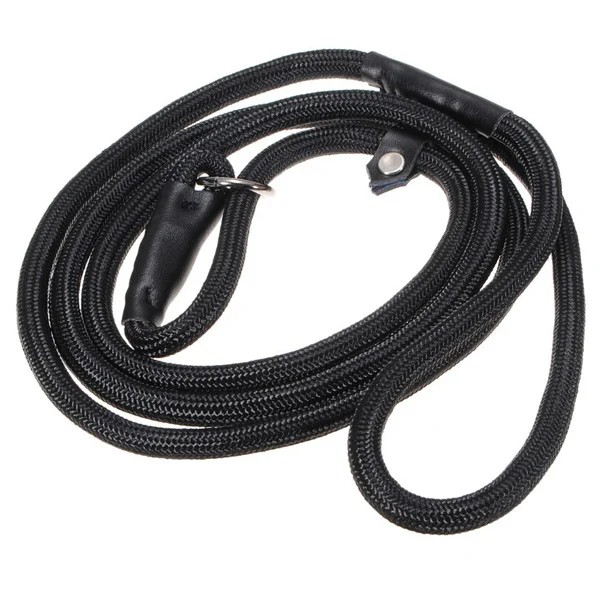 

Pet Dog Leash Durable Nylon Cotton 150cm Adjustable Training Walking Collar Lead Traction Rope Black Pet Dog Leash