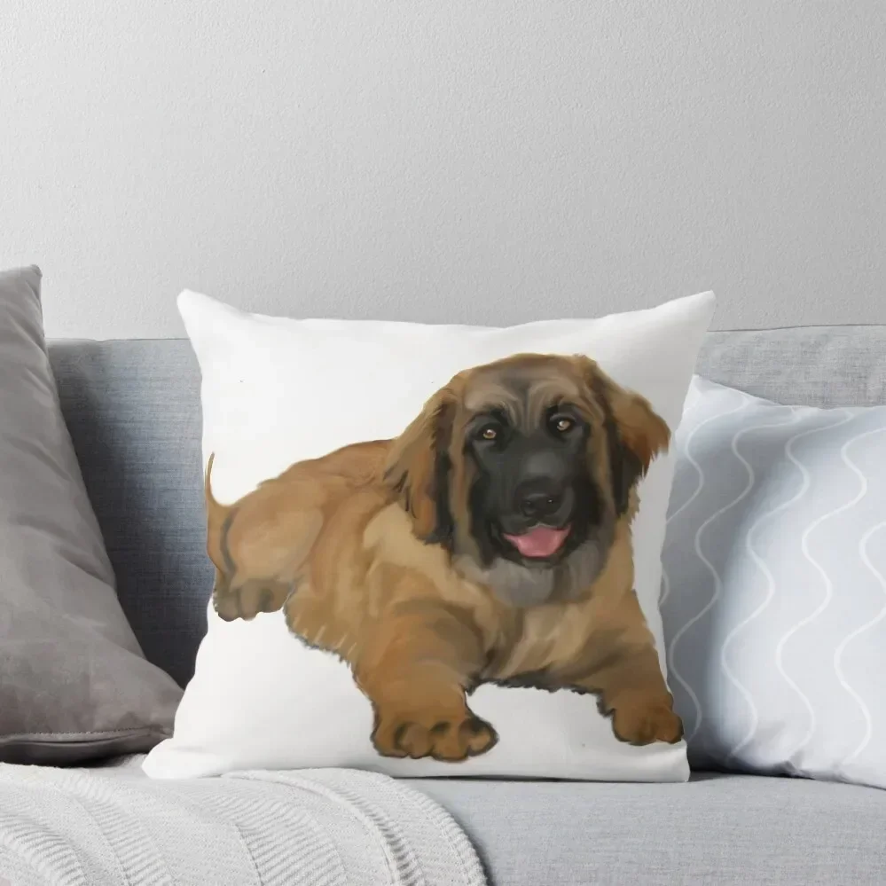 Leonberger puppy Throw Pillow Sitting Cushion ornamental pillows pillow