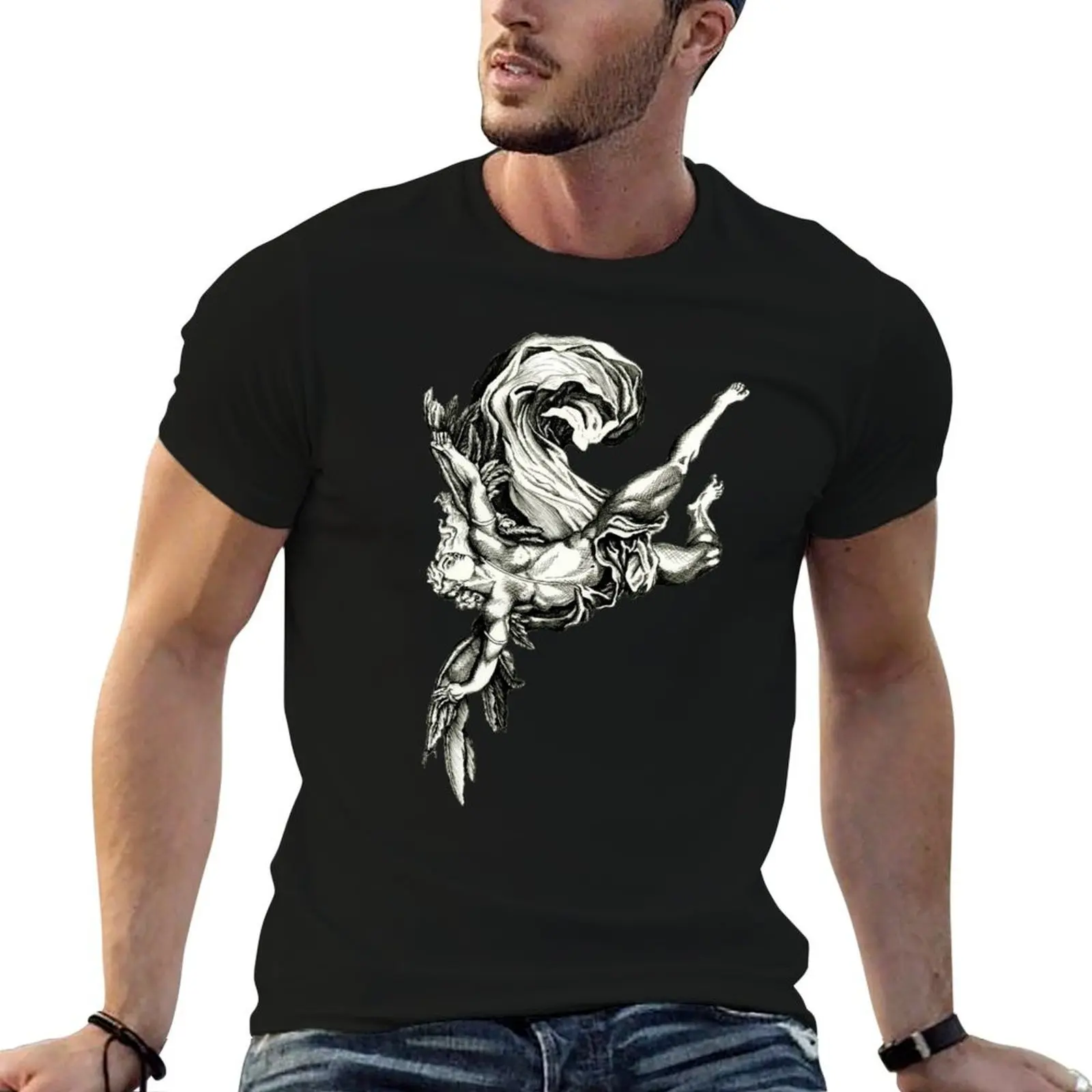 

Icarus Falling T-Shirt men t shirt cotton 100% anime tshirt man graphic t shirt T-Shirt