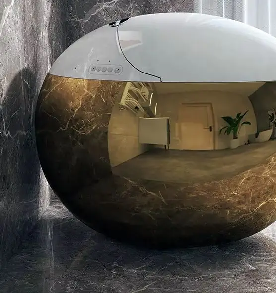 

2025 Luxury Style Smart Ceramic Toilet Gold Electroplated With Remote Control And Seat Heating Advanced Function Included