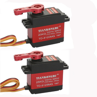 Waterproof 20KG 25KG 180/270/360 Degree Large Torque Digital Coreless Servo Aluminium Metal Gears 25T Arm RC Car