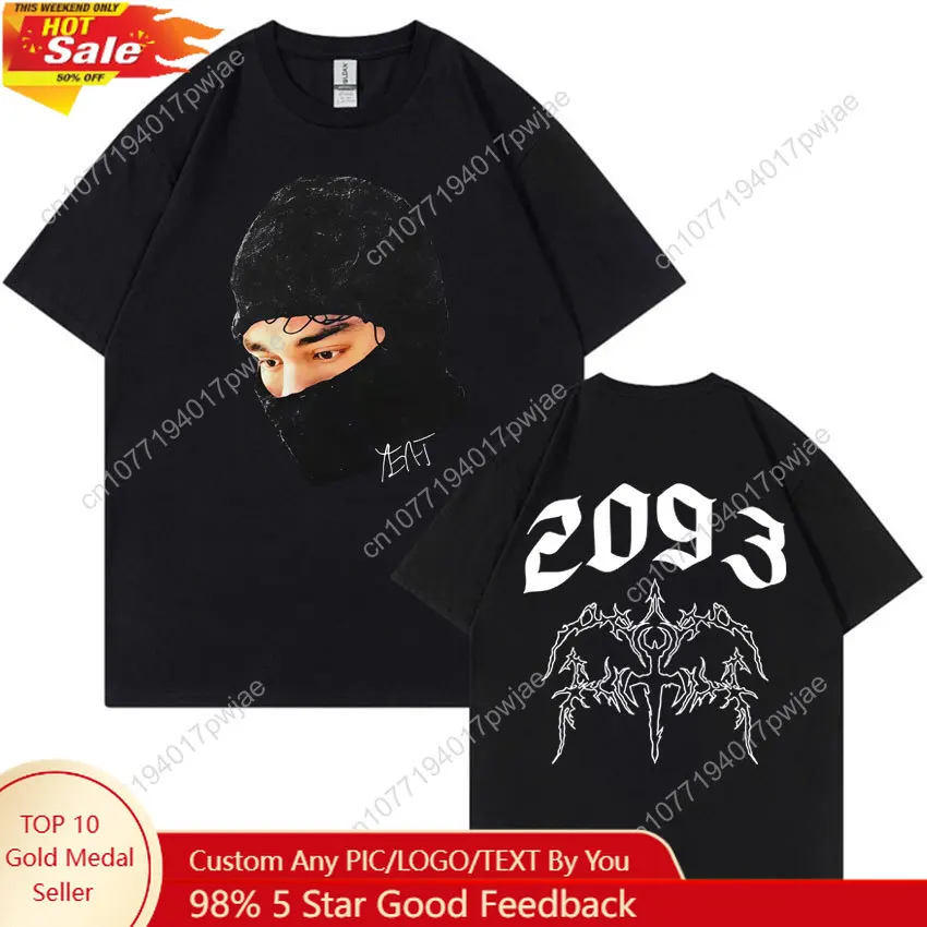 Yeat Lyfestyle 2093 T-Shirt gothique Harajuku Merch T-Shirt unisexe T-Shirt Pop esthétique Hip Hop hommes été décontracté Y2K Streetwear