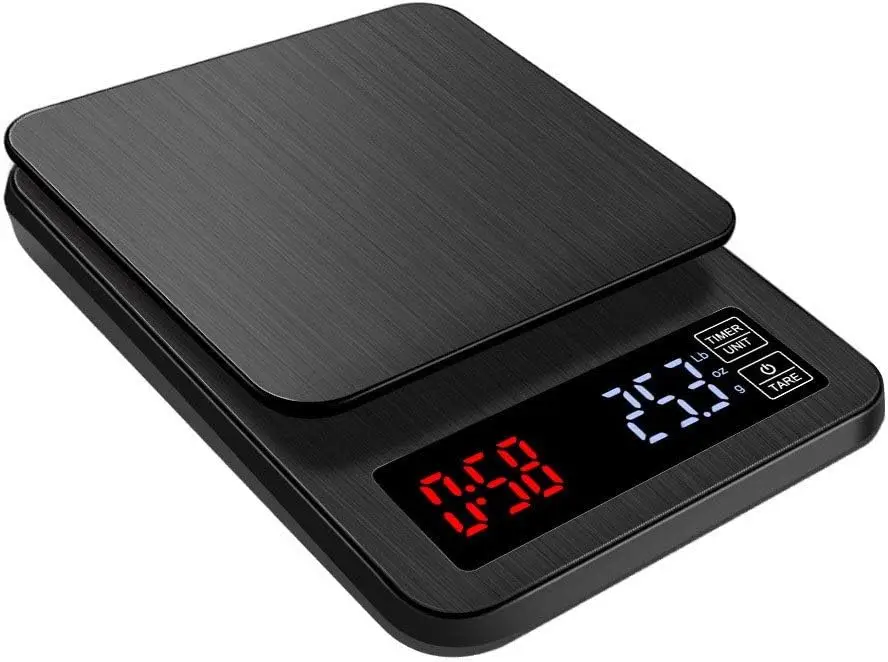 

Electronic Scale, High-precision 0.1g Kitchen Roasting Coffee Scale, Multifunctional Stainless Steel Digital Scale with LE