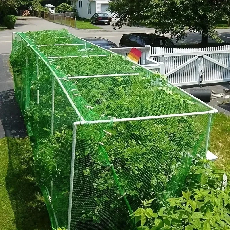 Garten netz grün gewebtes Netz schützen Pflanzen Früchte Blumen Bäume Stretch Fechten langlebiges Netz stoppt Vögel Hirsch Tiere – Detail 5