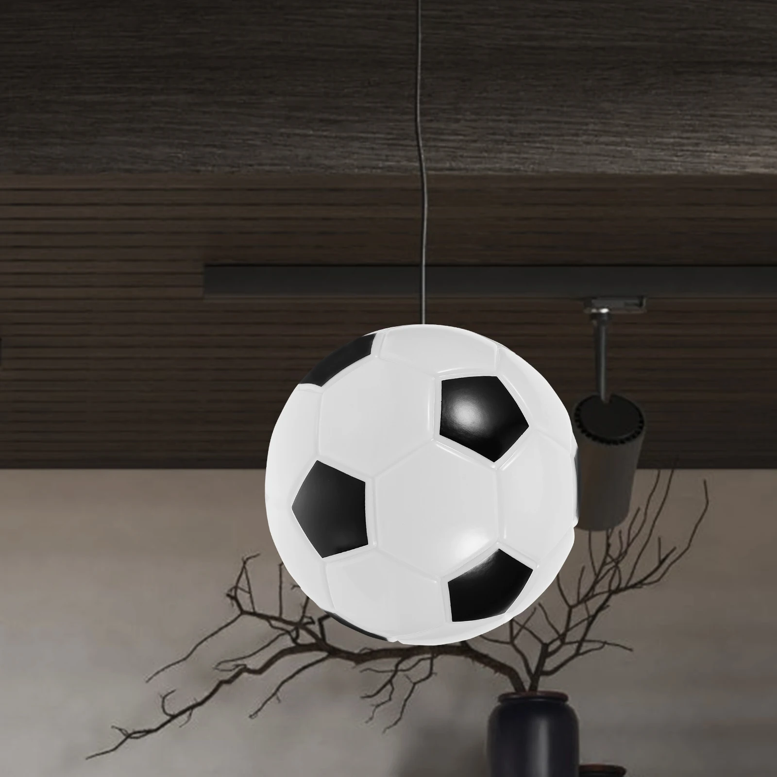 

Football Lamp Shade 20cm Diameter Plastic Cartoon Design Bedroom Hallway Ceiling Light Cover Outdoor Lampshade Post