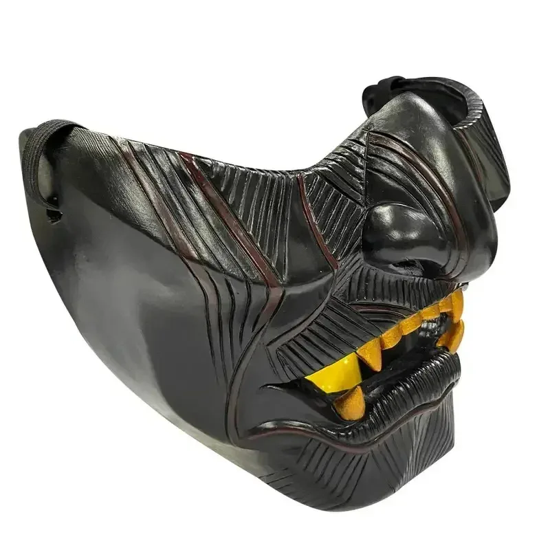 شبح تسوشيما جين ساكاي تأثيري نصف الساموراي المحارب الوجه هالوين هانا قناع الديكور الطرف الدعامة الراتنج gh;0