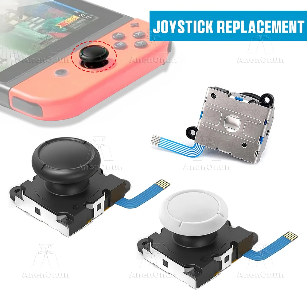 Najnowszy joystick ALPS do Switch/Switch Lite/Switch OLED, części zamienne, naprawa problemu driftu, trwały analog stick 3D, akcesoria naprawcze