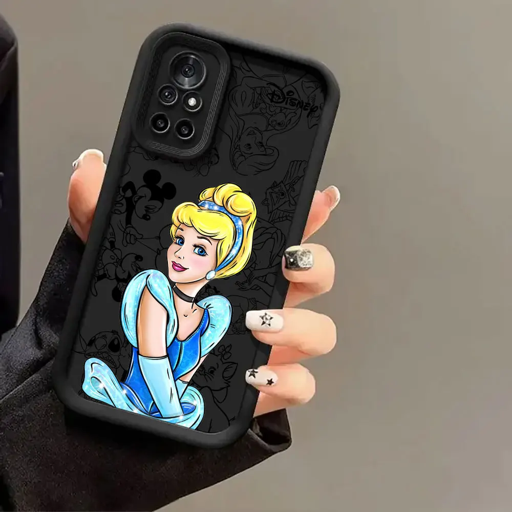 Moana Pocahontas الأميرة جراب هاتف ل Xiaomi Redmi ملاحظة 14 13 12 11 برو 9 8 10 برو 9S 12S غطاء ل Redmi 13C 14C لينة Fundas