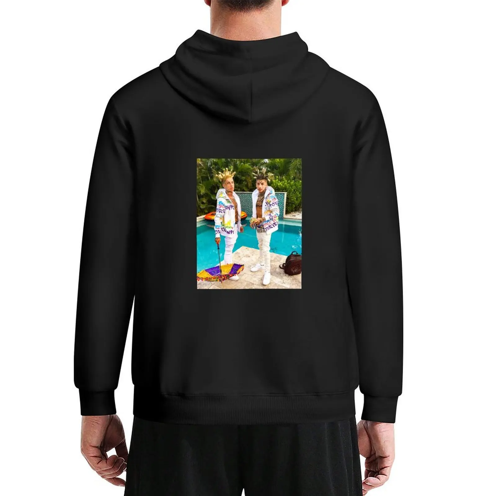

Island Boys | Drip Check Hoodie japanese style fashion men hooded shirt men's autumn clothes new hooded tee