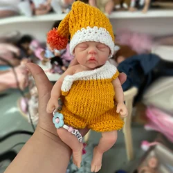 Muñeca de bebé Reborn de silicona de cuerpo completo para niños, Micro Preemie, 7 