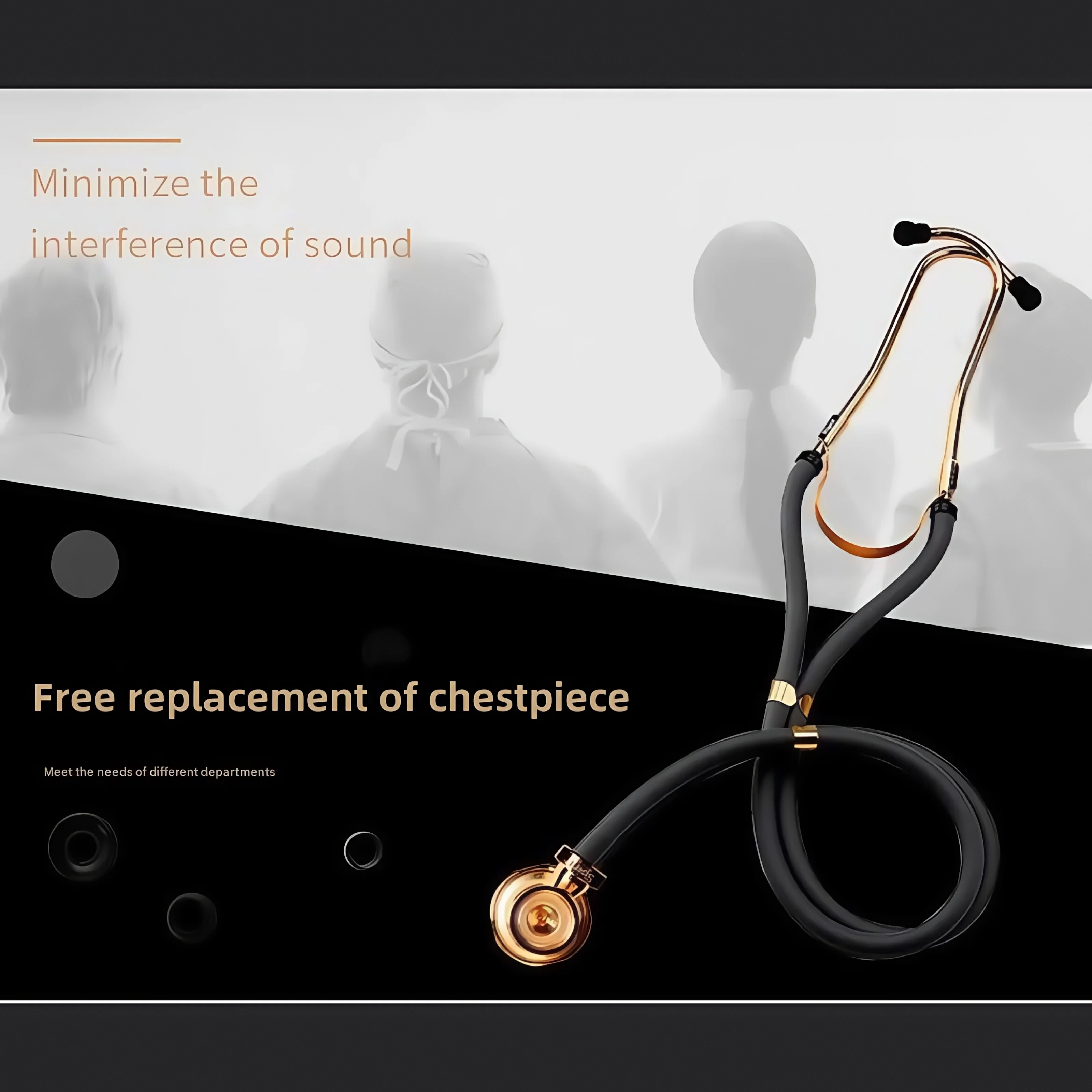 Spirit 649 Dual Head Stethoscope for Nurses Soft Sealing Eartips for Doctors, Nurses, EMT Students, Adults,  Home Health Use - Image 2