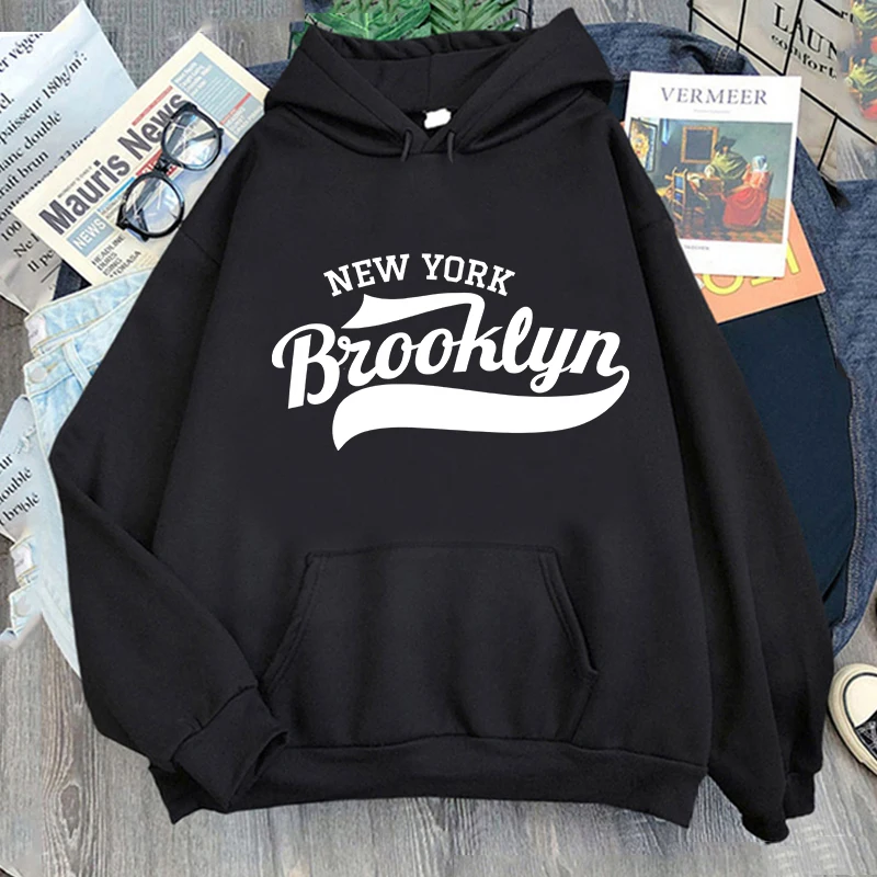 In1898 Brooklyn New York Print Hoodie Hip Hop Harajuku Men Women Loose Hoody Sweatshirt Fashion Streetwear Autumn Winter Hoodies