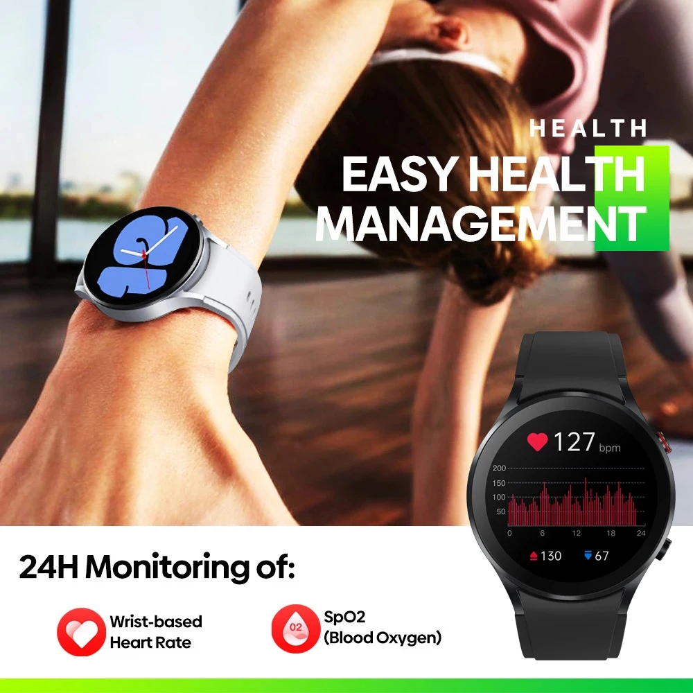 New Smart Watch 6 Men Women Smart Watch BT Calling AMOLED 464*464 HD Screen Blood Oxygen Sports Smart Watch Men For Android IOS