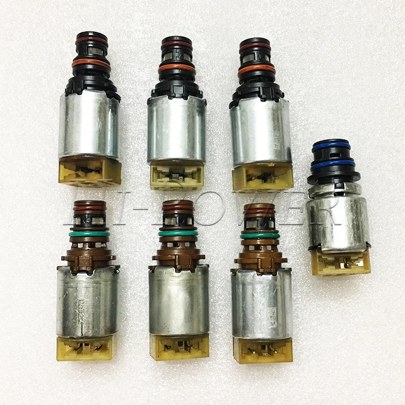 Original 6F35 Transmission Clutch Valve body Solenoids 7pcs For Escape Fusion Tribute Marinet Milan Gearbox Solenoids