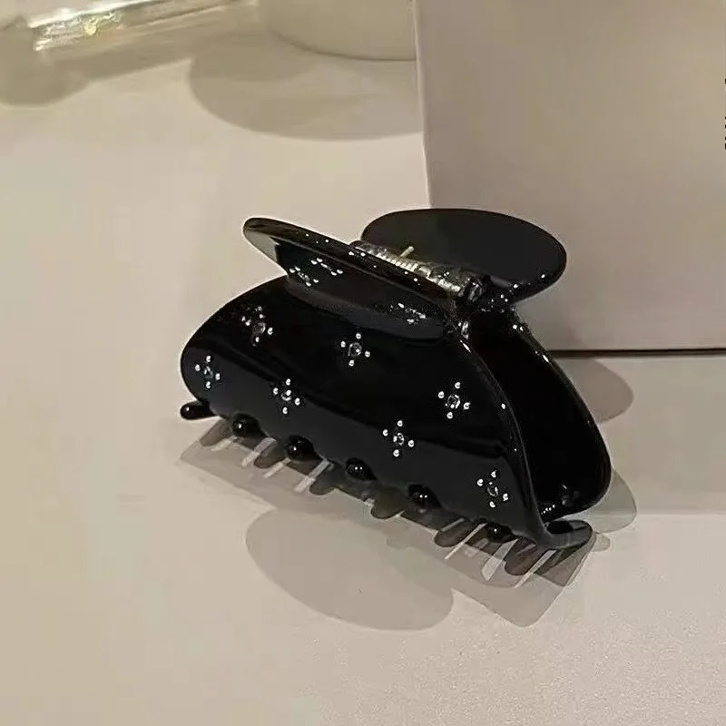 Pinza para el pelo de estrella brillante, pasadores de diamantes de imitación de medio círculo para mujer, horquilla bonita de cristal para fiesta nupcial, accesorios para el cabello de verano