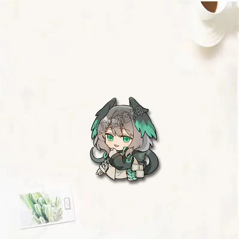 Eyjafjalla Ebenholz Badges Pins Anime Arknights Women Brooch Fashion Creative Cosplay Kawaii Brooches for Bag Accessorie Gifts