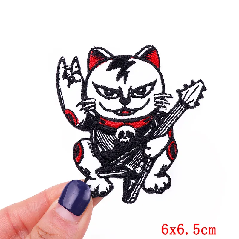 Rock/Schädel Stickerei Patch Band Patch Eisen auf Patches für Kleidung thermoadhäsive Patches auf Kleidung DIY Punk Stil Nähen Aufkleber – Detail 34