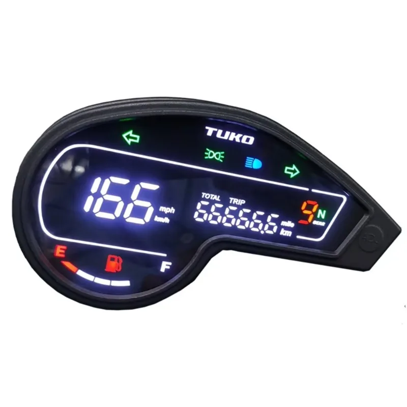 

Motorcycle Digital Tachometer Odometer and Speedometer Mph Meter Gauge
