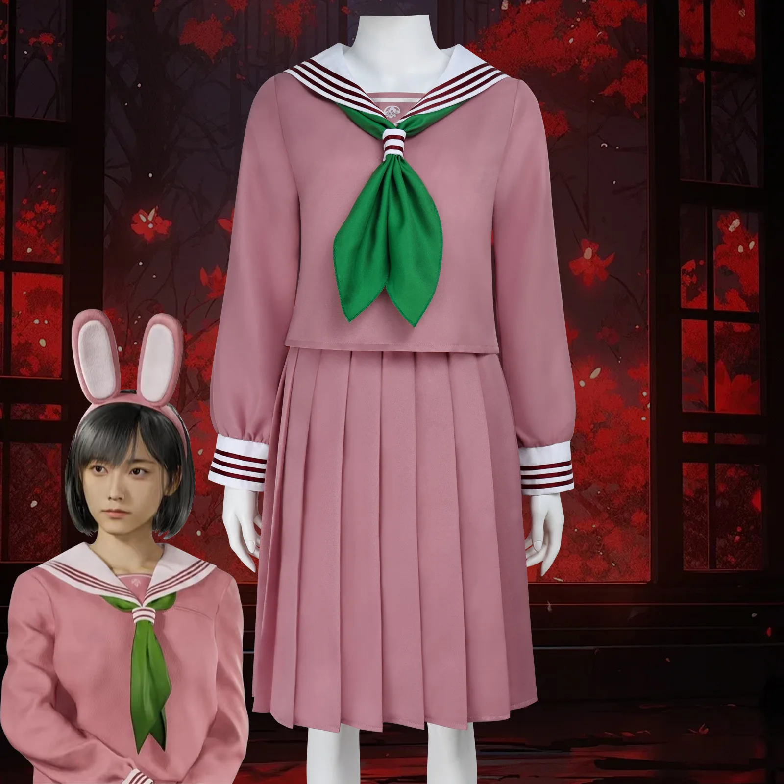 

Game Silent Women's School Uniform Hinako Shimizu Cosplay Costume Halloween Costume Anime JK Outfit Fancy Role Playing Clothing