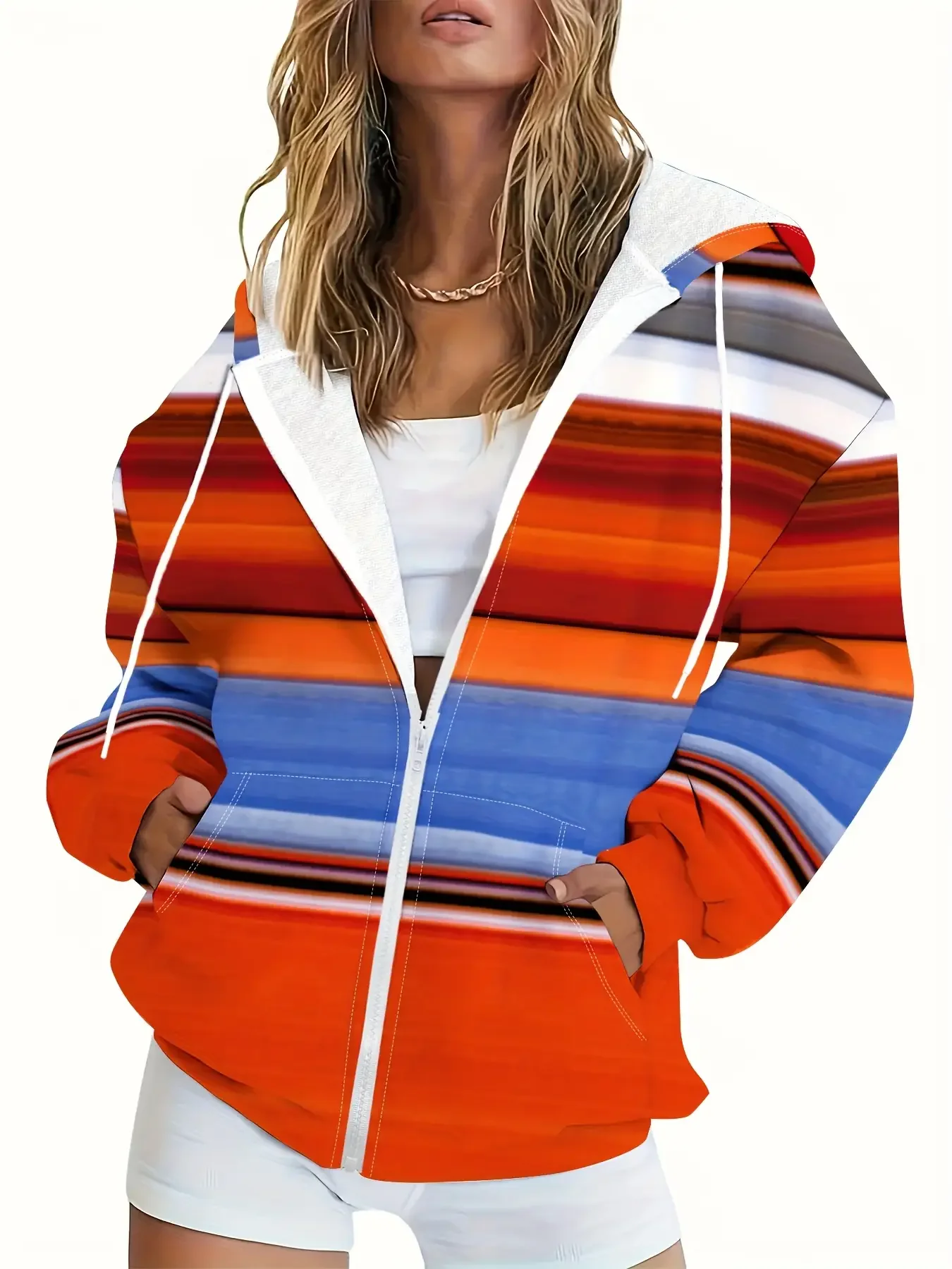 هودي نسائي جديد بسحاب لعيد الميلاد لعام 2026، كاجوال، عصري، وسهل الارتداء #5