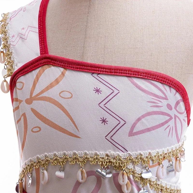 L2025l هالوين بنات فيلم جديد موانا 2 فستان حفلة الهالوين مغامرة زي فتاة الأميرة ملابس تنكرية للأطفال Vaiana Pet