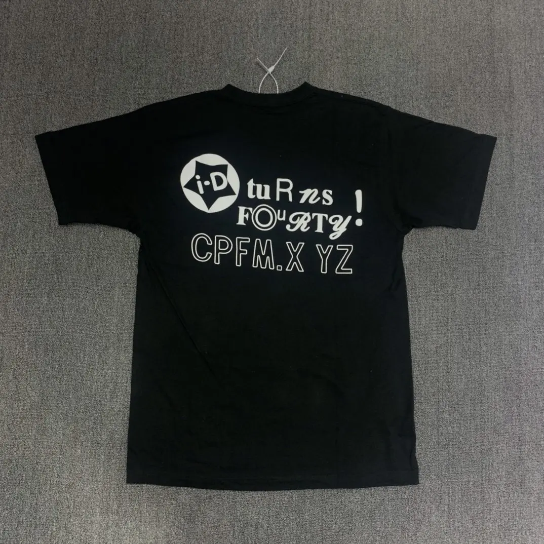 Европейская и американская модная брендовая футболка унисекс из чистого хлопка с короткими рукавами и принтом смайлика