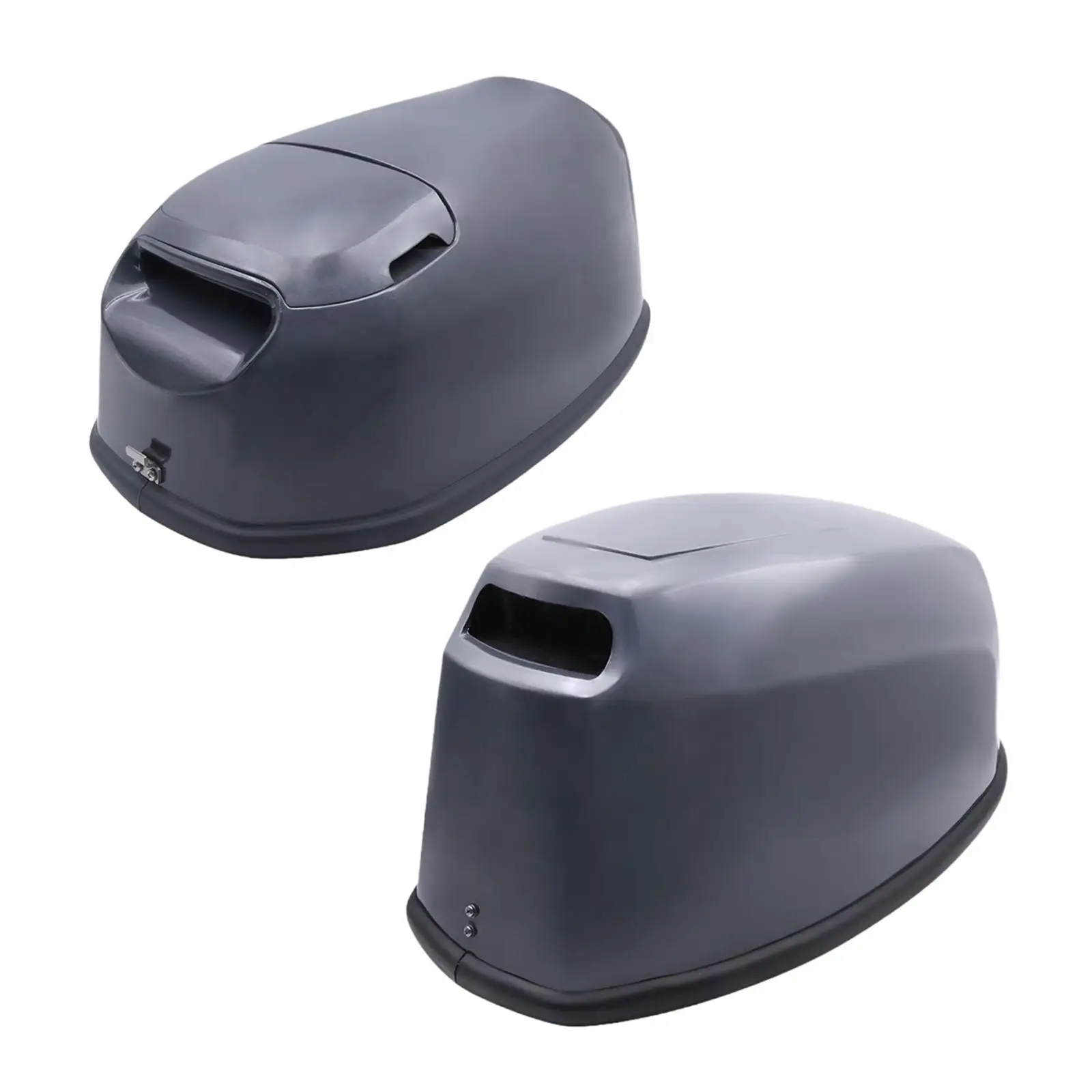 غطاء محرك القارب الخارجي، غطاء حماية محرك القارب، بديل احترافي أسود متوافق مع أربعة أشواط