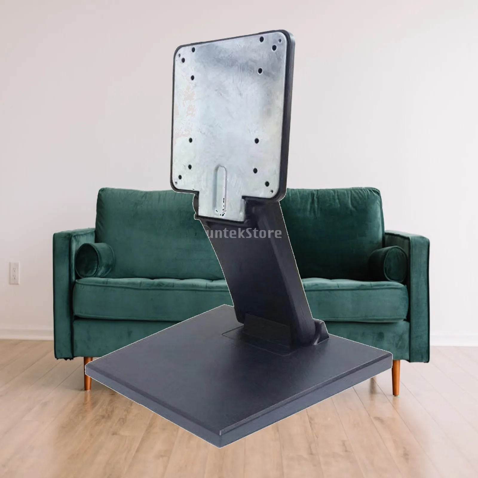 Adjustable Monitor Stand with Mounting Plate Foldable Desktop Monitor Stand Ergonomic Portrait Landscape for Home Office
