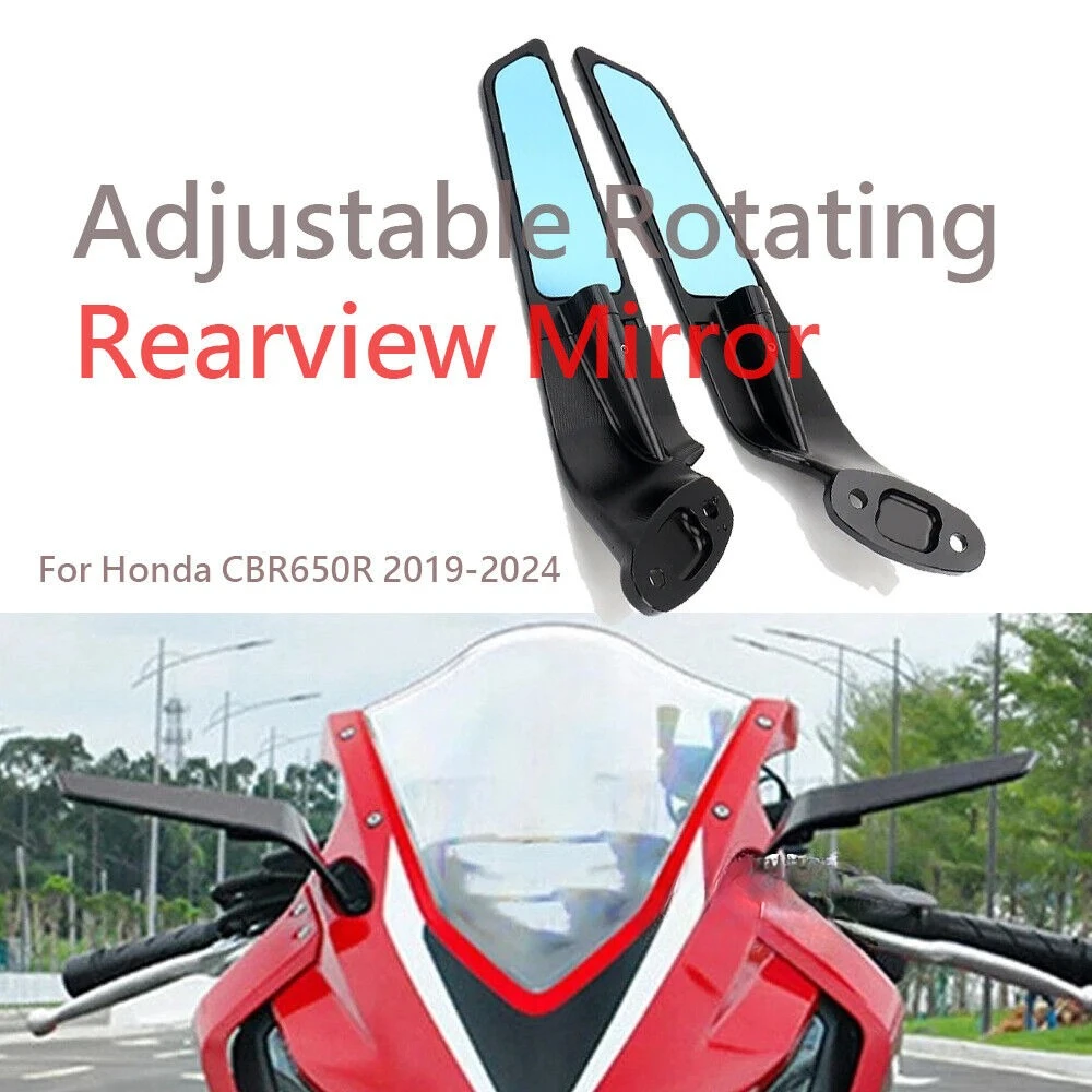 

Adjustable Rotating Rearview Mirror Wind Wing For Honda CBR 650R CBR650R 2019-