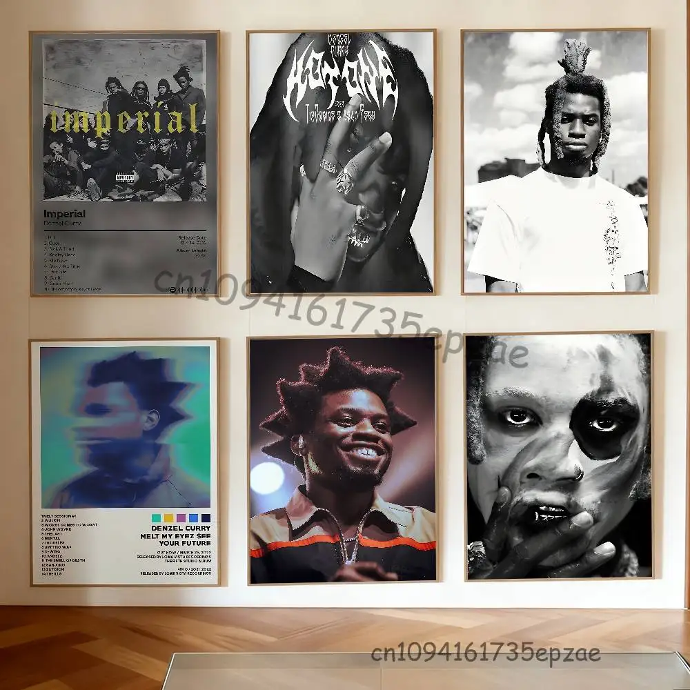 

D-Denzel C-Curry Anime Wall Art Canvas Painting Poster For Living Room Home Decor Decoration Picture