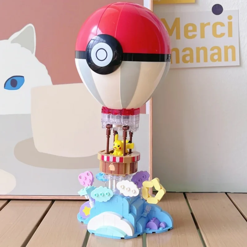 Keeppley Pokemon Elf Ball Hot Air Balloon Model Building Block Pikachu Assembled Collection Ornaments Gift - view 4