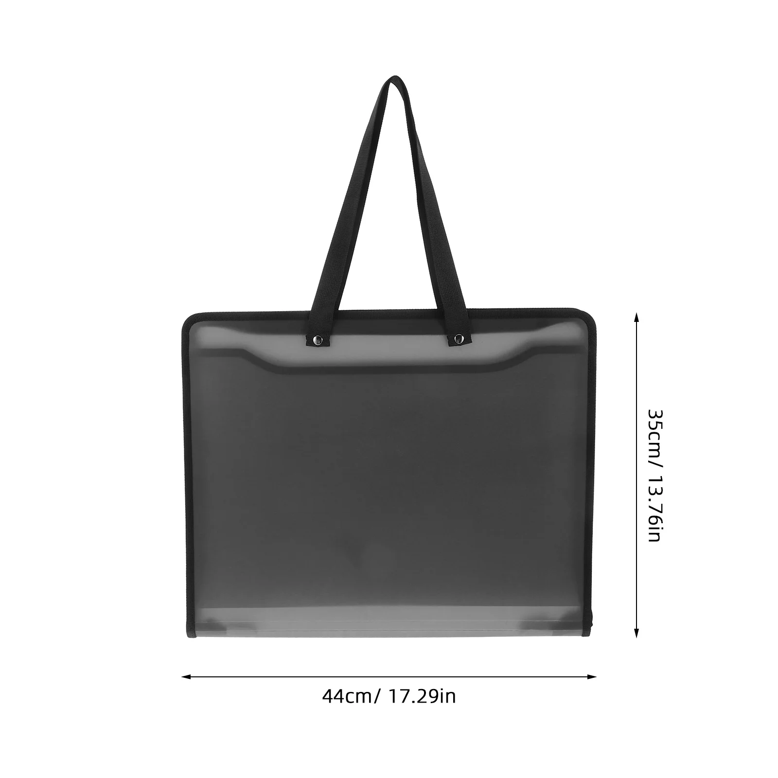 Art Portfolio Bag Large Capacity Aesthetic Edge Wrapping Easy-to-Use Zipper Versatile Storage Organizer for Art Files Books