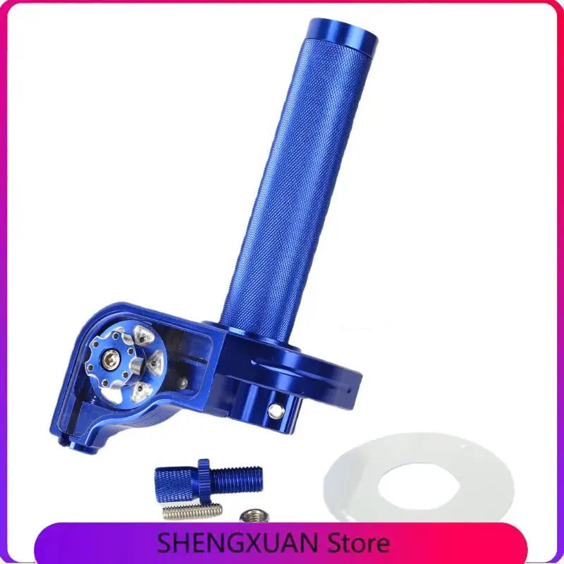 Off-Road Motorcycle Modification Accessory Universal CQR/CRF  Twist Throttle with Visible Grip – CNC Detachable Design（blue）