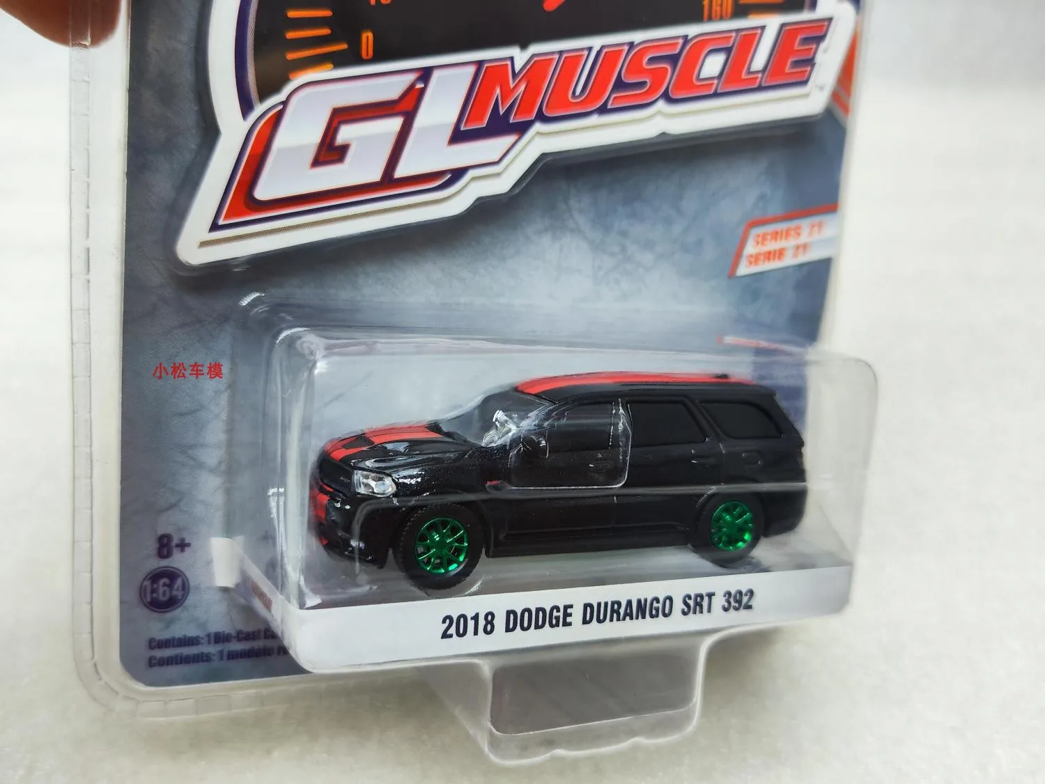 Green Light 1:64 2018 Durango SRT Durango Green Machine Alloy Car Models Collectibles Hobbies Toys Gifts