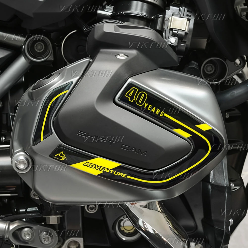 For R1250 GSA R1250GS Adv R 1250 GS Adventure 40 Years GS 2019-2024 2023 3D Motorcycle Cylinder Head Cover Stickers Decals