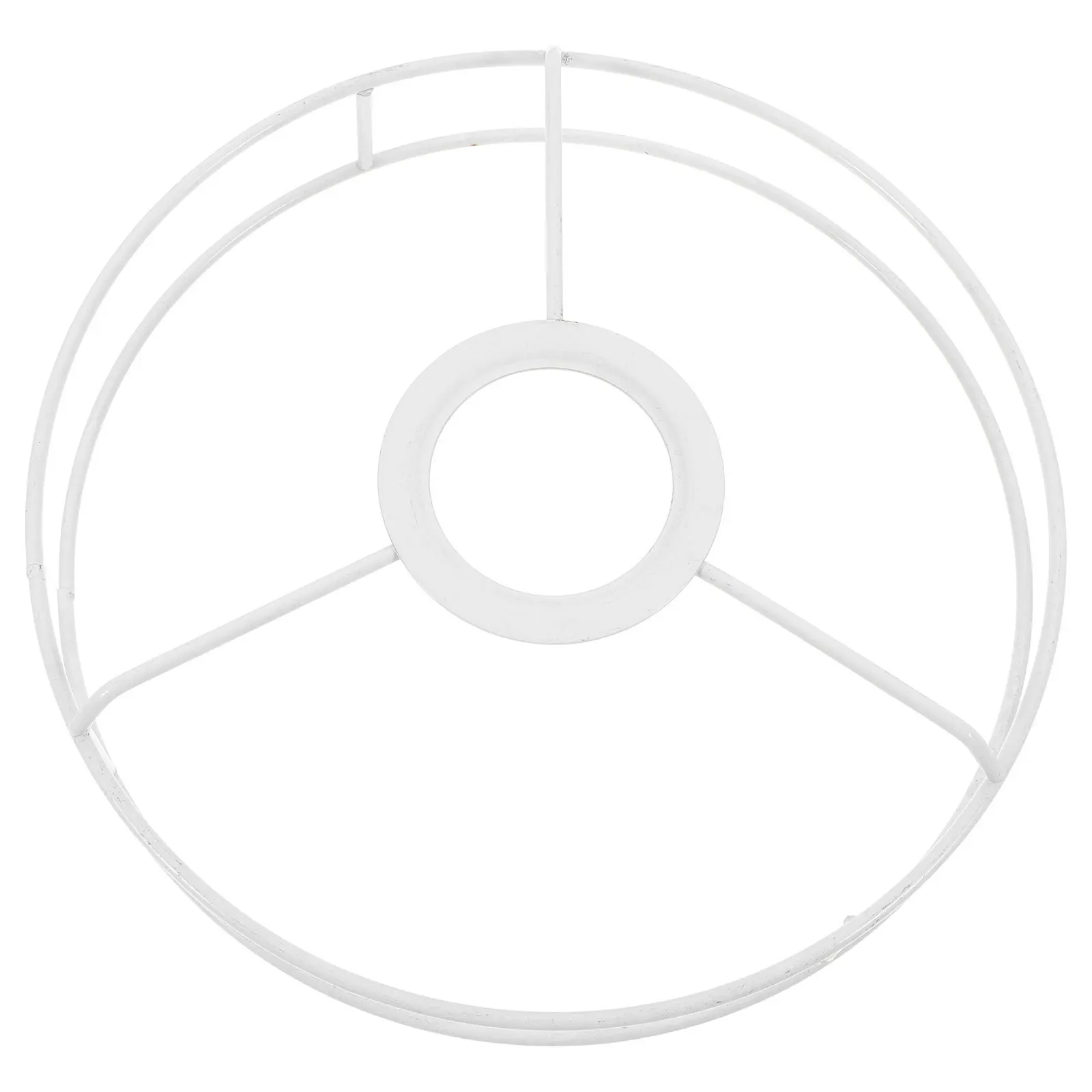 

Круглая рамка абажура ручной работы, железный Diy для подвесных потолочных настольных светильников E27, держатель для клетки, освещение